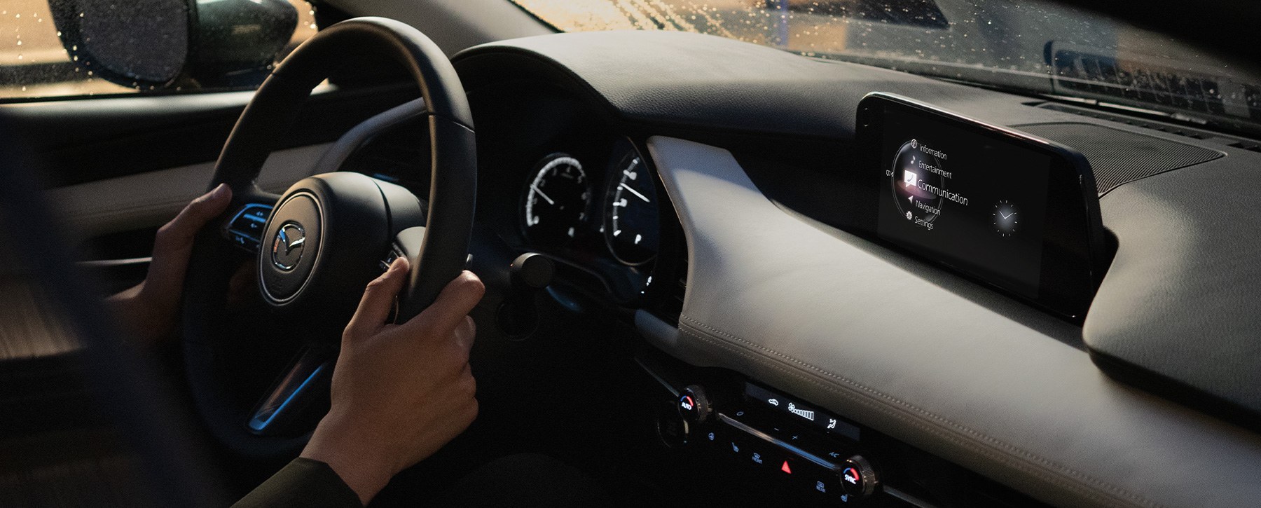 What is the interior of the 2023 Mazda3 Hatchback like?